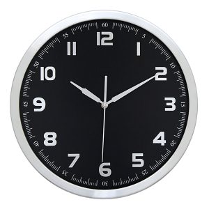 BERGAMA DUVAR SAATİ SİYAH (40 CM)