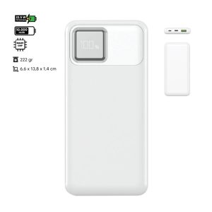 HOLL POWERBANK BEYAZ 10.000 MAH 22,5W PD HIZLI ŞARJ